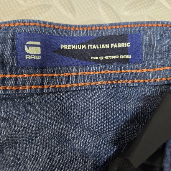 G-Star Raw Jeans Womens Mens 28x30 ARC 3D Loose Chambray Loungewear Cabincore - Picture 8 of 14